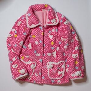 Hello Kitty Fluffy soft  long sleeve button up